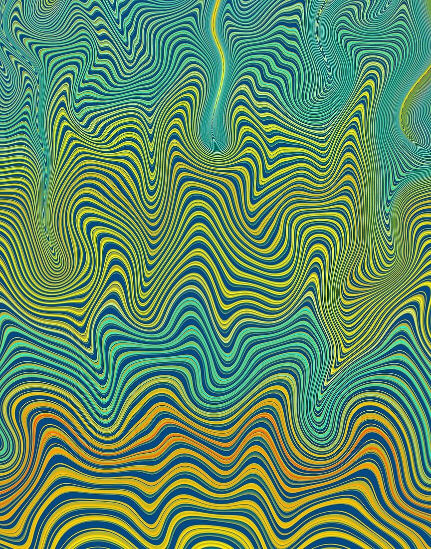 Fractal contours illustration