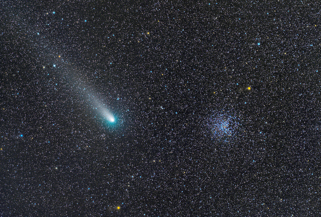 Comet Giacobini-Zinner and M37, optical image