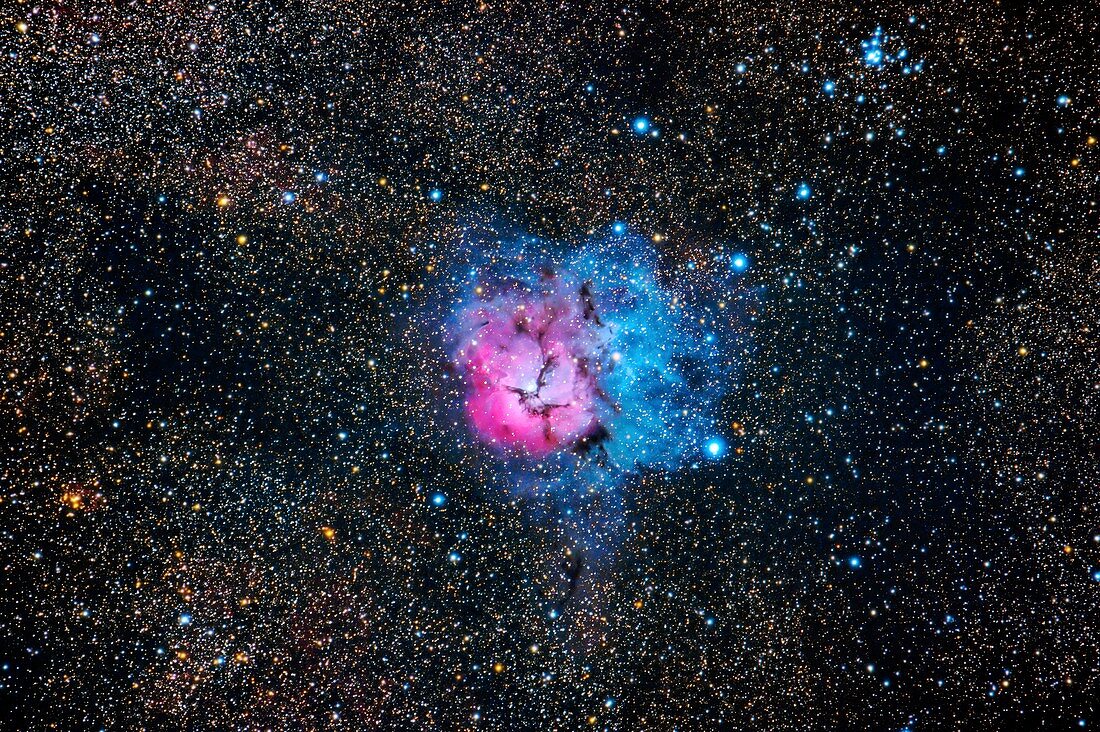 Trifid Nebula, optical image