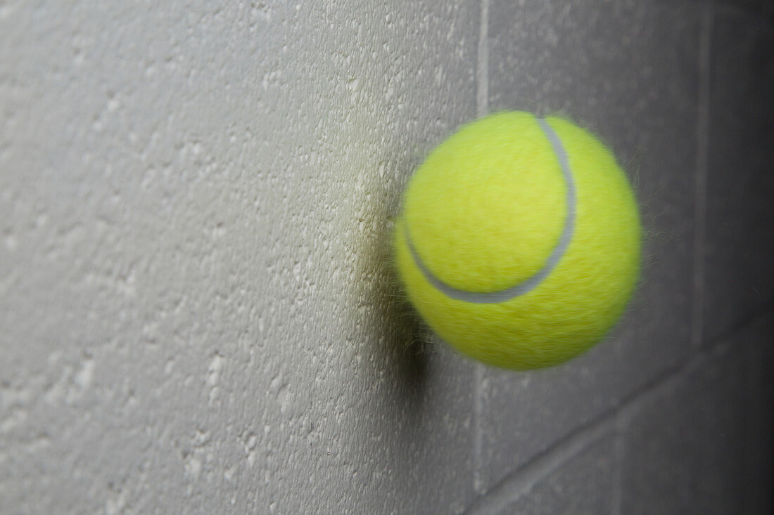 Tennis Ball After a Collision with a Wall