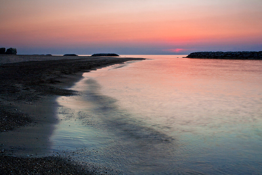 Sunset on Lake Erie at Presque Isle