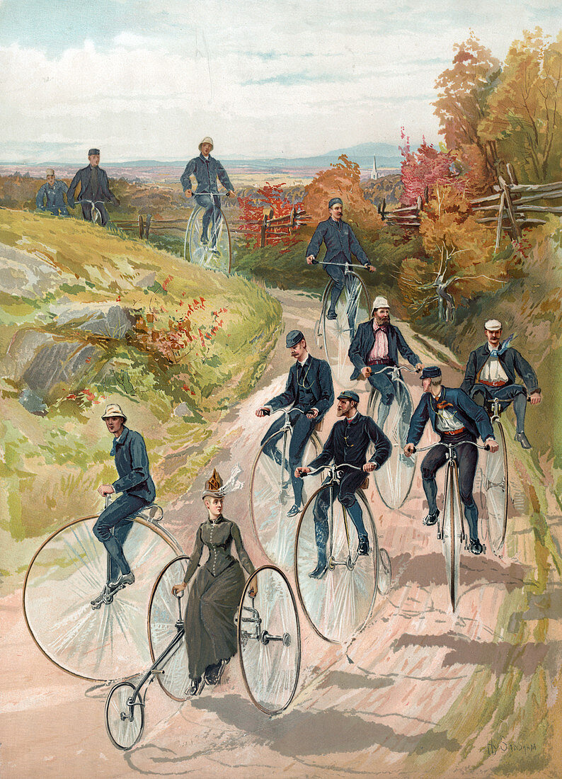 Penny-Farthings, High Wheeler Bicycles, 1887