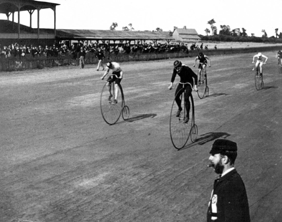 High Wheeler Bicycle Race, 1890s
