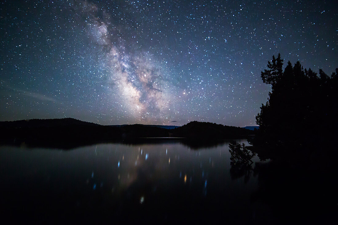 Milky Way Reflecting in Lake