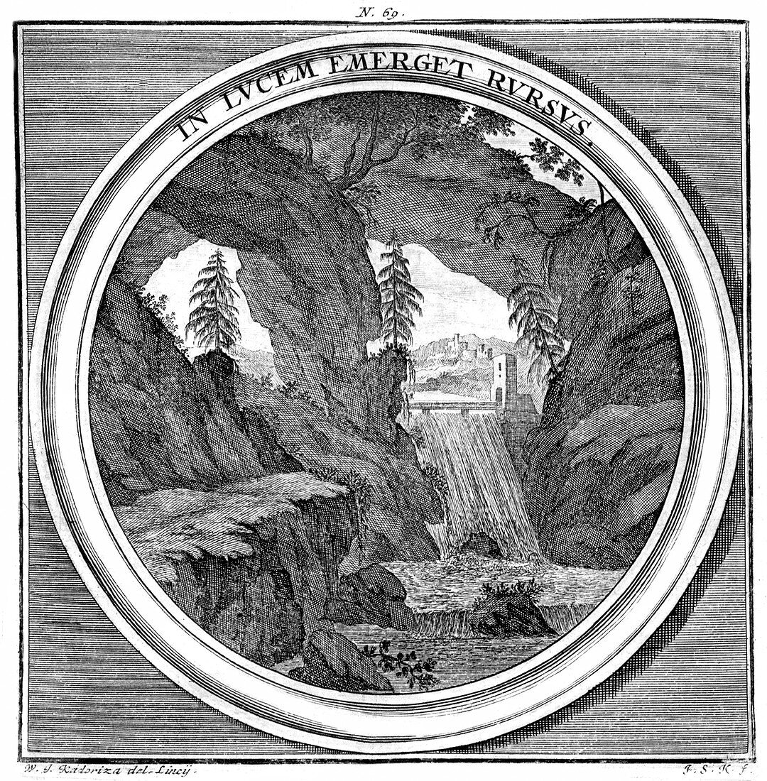 Meteorologia, Waterfall, 1709