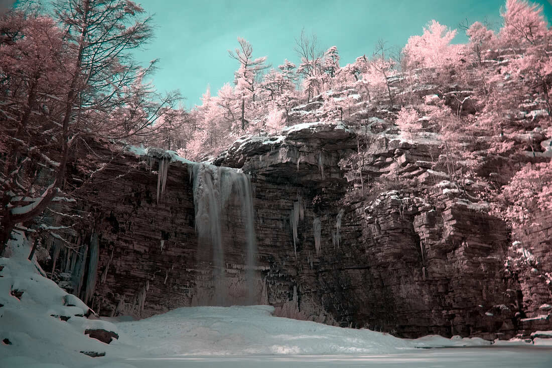 Cotton Candy Waterfall, Infrared
