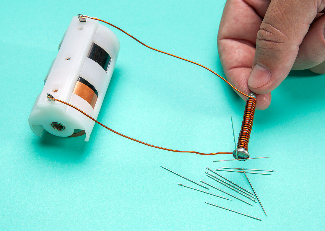Electromagnet and Steel Needles