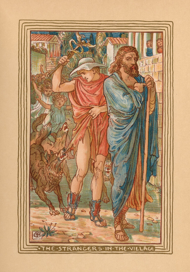 The Strangers (Hermes and Zeus) in the Village