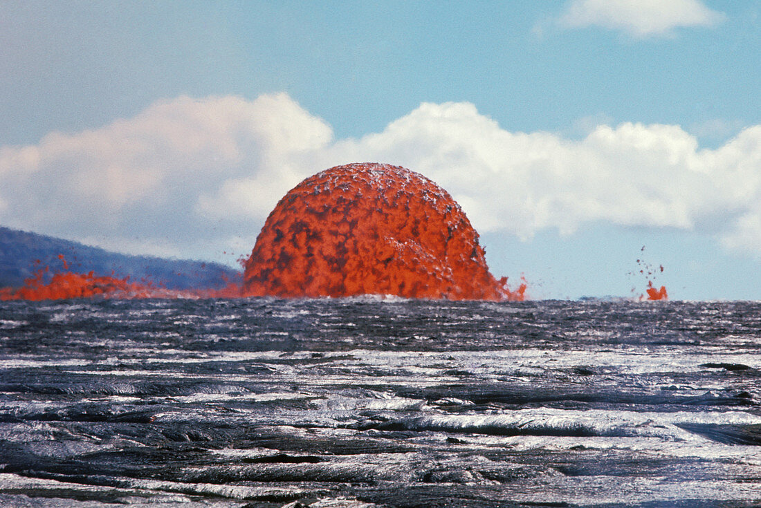 Lava Dome, Kilauea, 1969