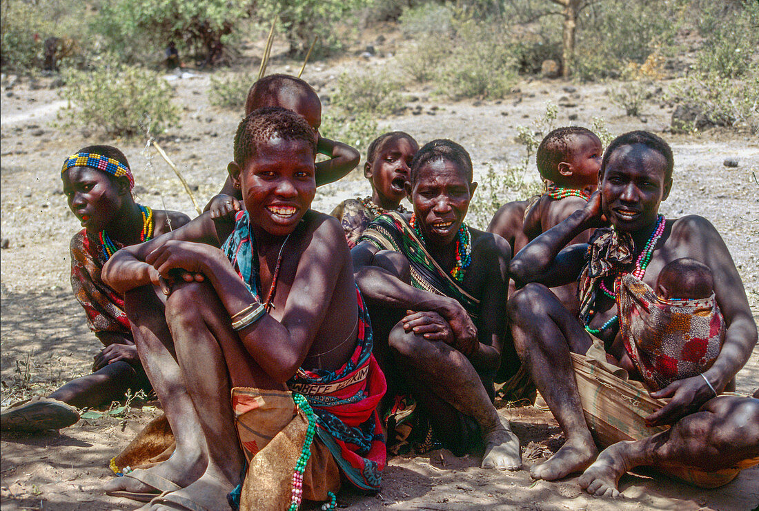 Hadza Women and Children, Tanzania