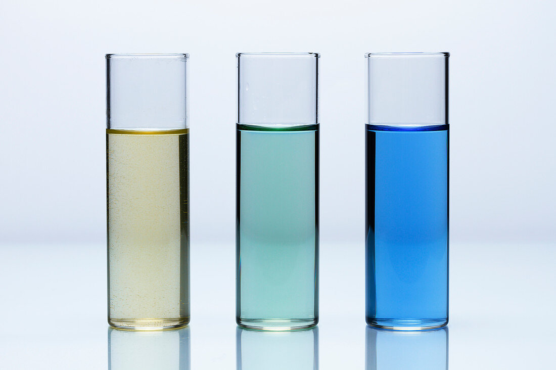 Salt solutions with pH indicator