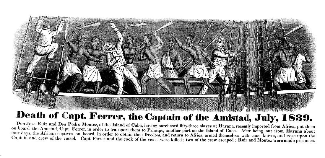 The Amistad Slave Ship Revolt, 1839