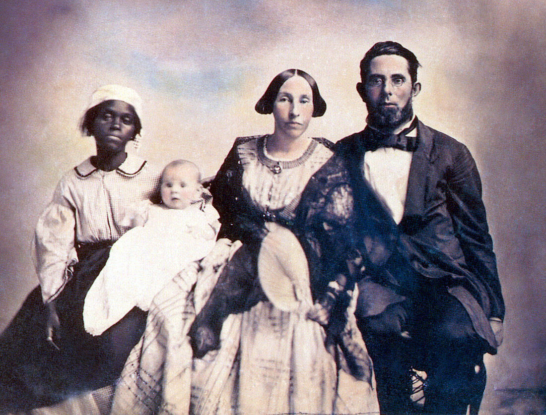 Slavery, Planter Family and Slave, 1860s