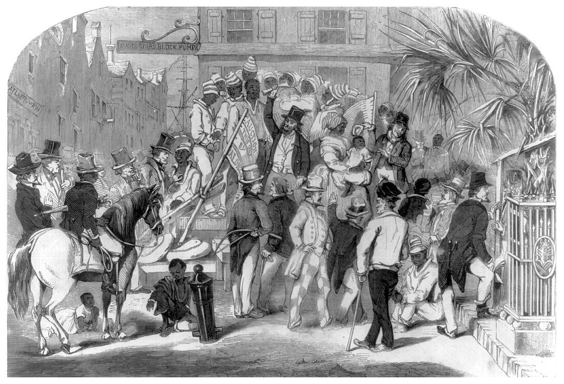 Slave Market Auction, 1856