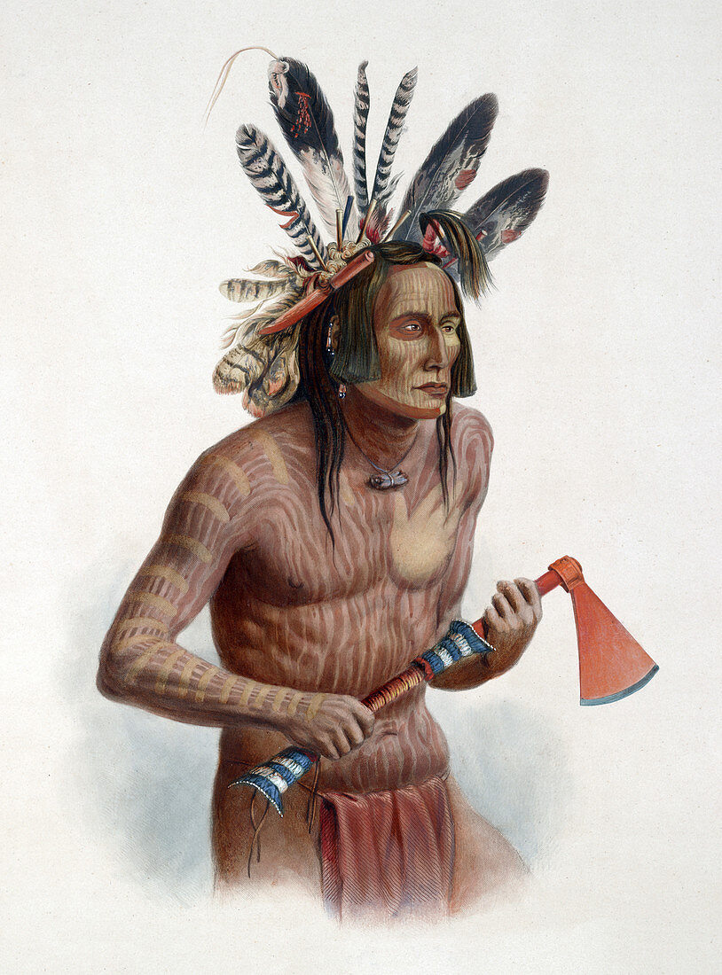 Mato-tope, Native American Mandan Indian Chief