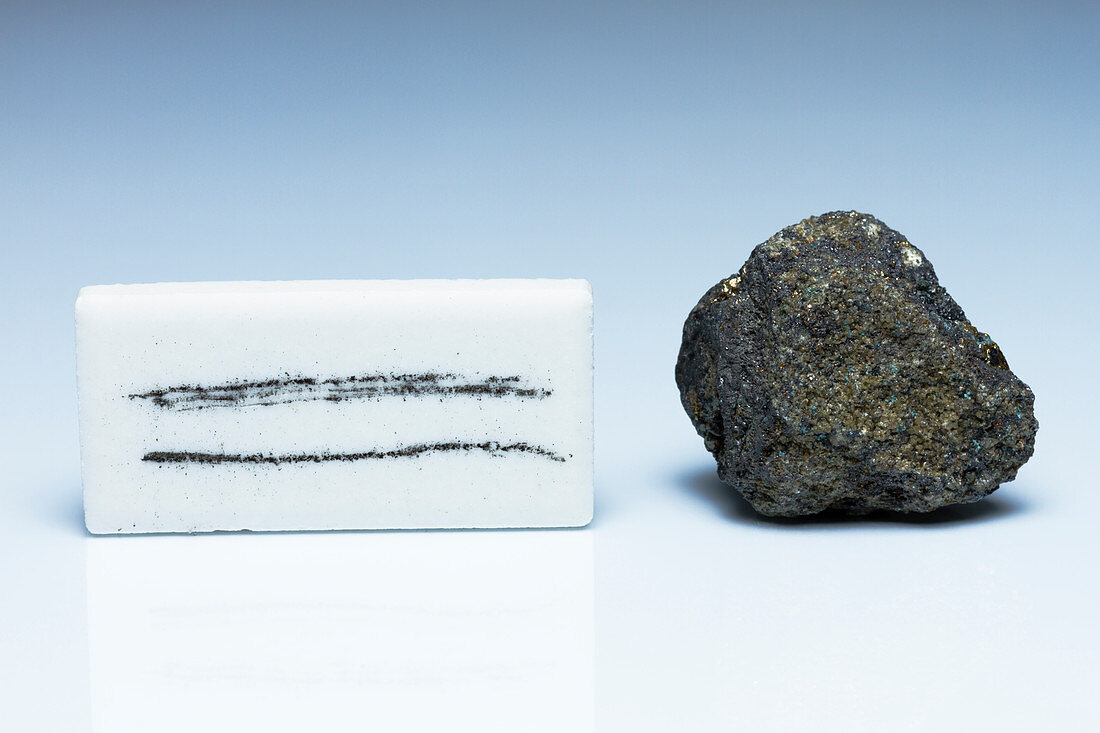 Pyrite streak test