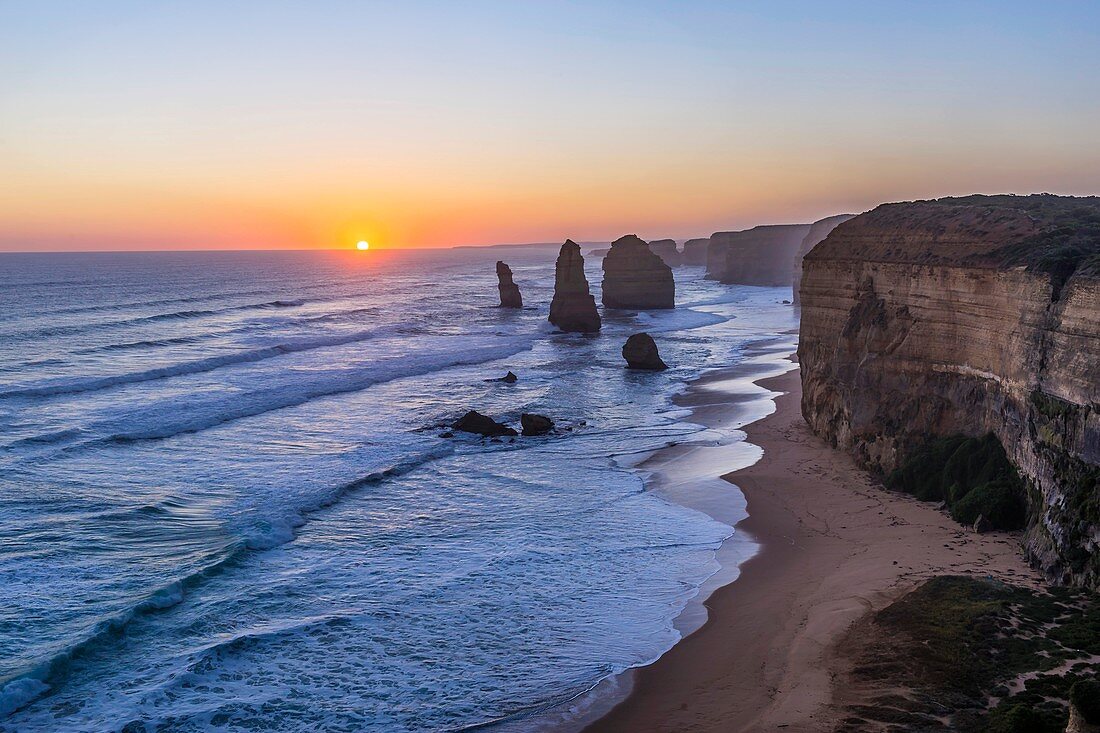 Sunset at Twelve Apostles, Victoria, Australia