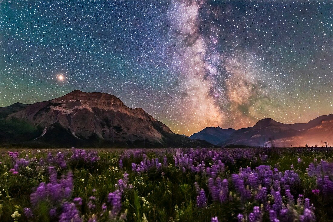 Meadow, Mountains, Mars, and the Milky Way