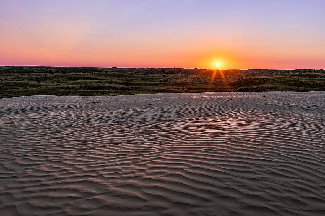 Sunset at Great Sandhills, Saskatchewan, Canada