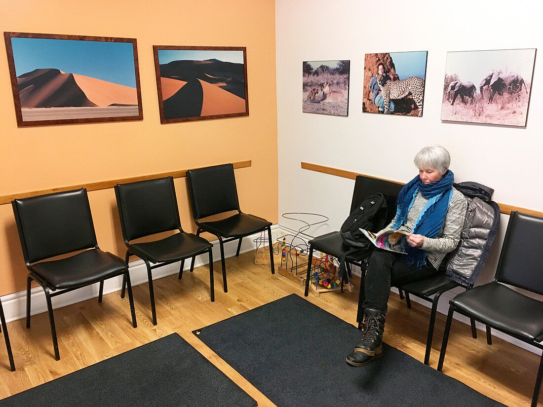 A woman in a modern clinic, Ontario, Canada