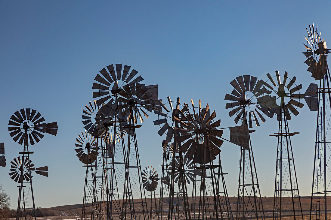 Windmills, Nebraska, USA