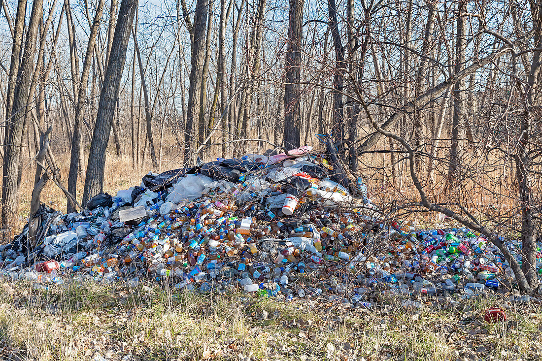 Dumped waste, Detroit, USA