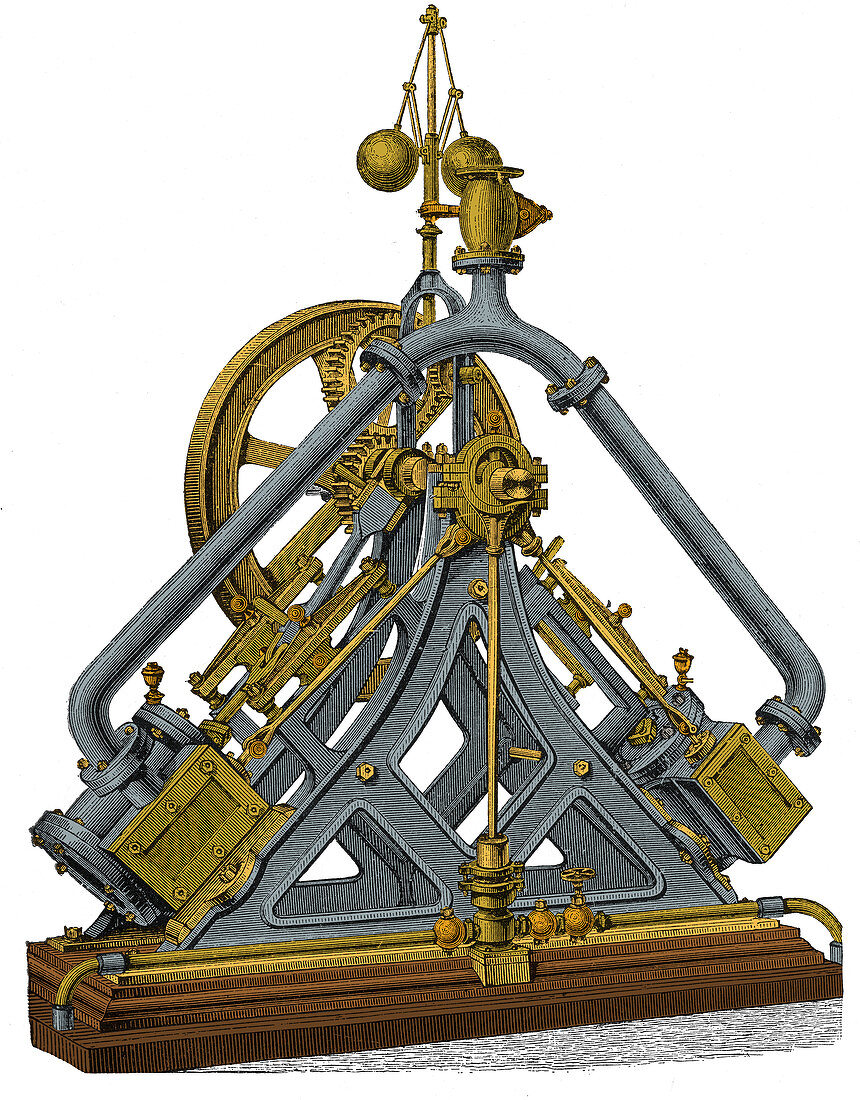 Diagonal Steam Engine, 19th Century