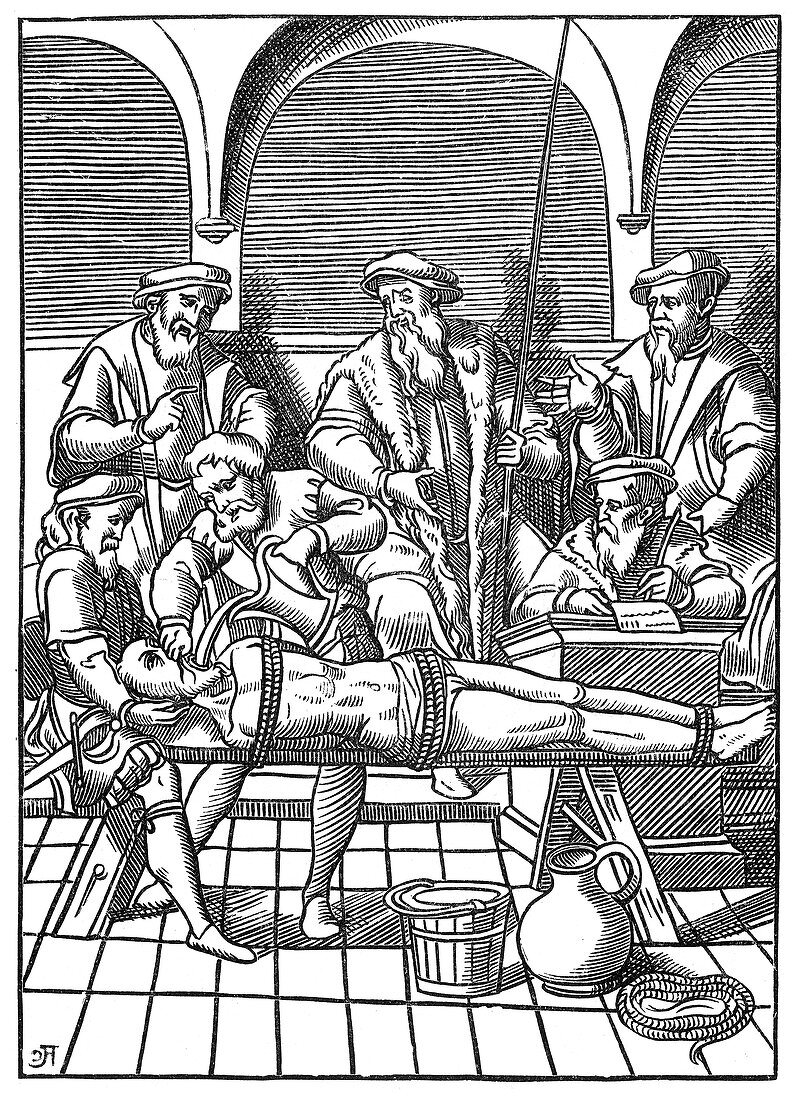 Legal Torture, Forced Ingestion of Water, 1556