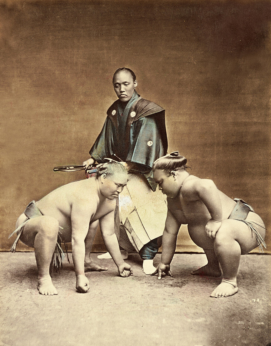 Sumo Wrestlers, 1870s