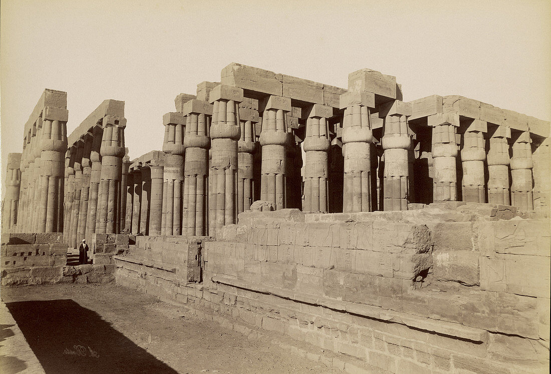 Temple at Luxor, Egypt, 1880s