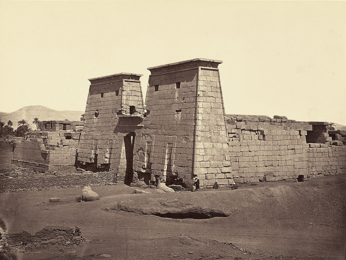 Mortuary Temple of Ramesses III, 1872