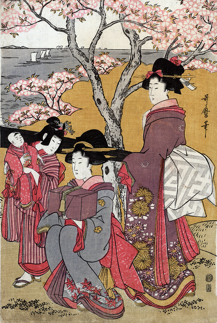 Cherry Blossom Viewing at Gotenyama, 1805