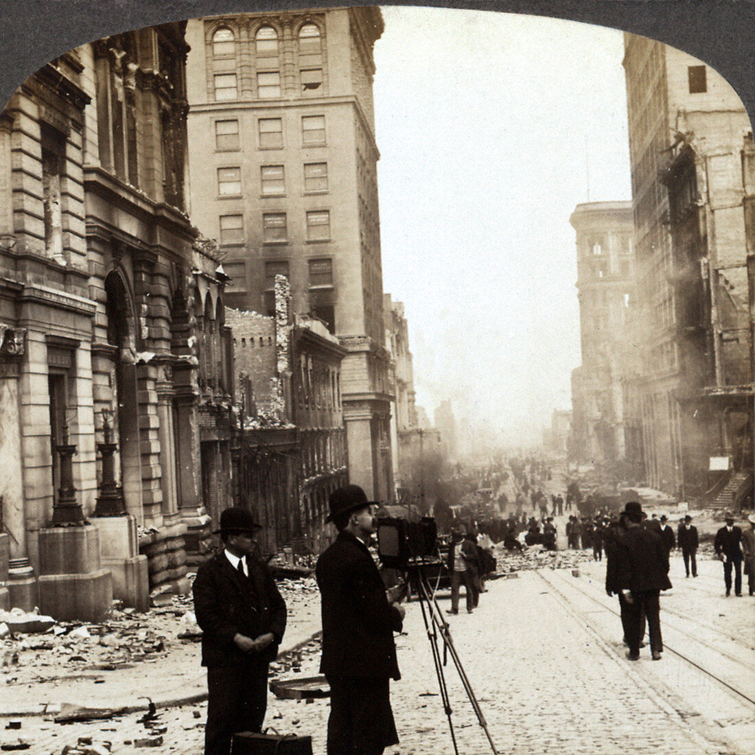 Photographing Aftermath of San Francisco Earthquake, 1906
