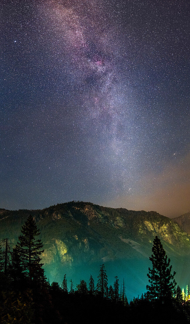 Milky Way over Yosemite National Park