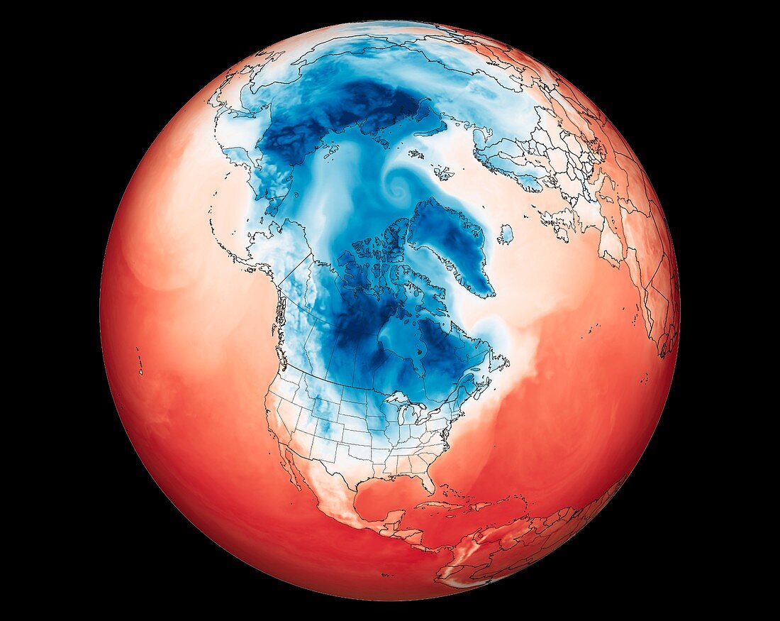 Polar vortex and North American cold wave, 2019