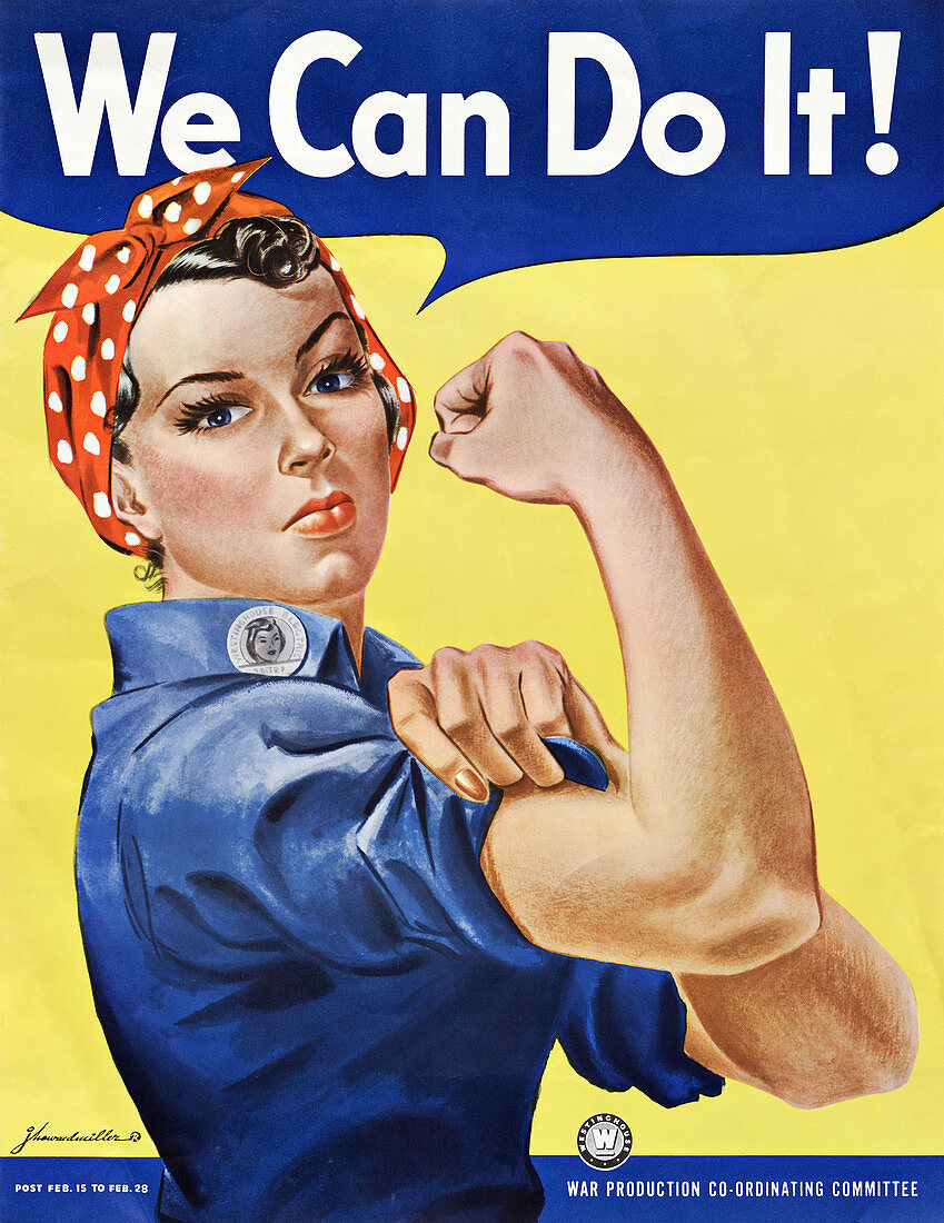 World War II worker morale poster, 1943