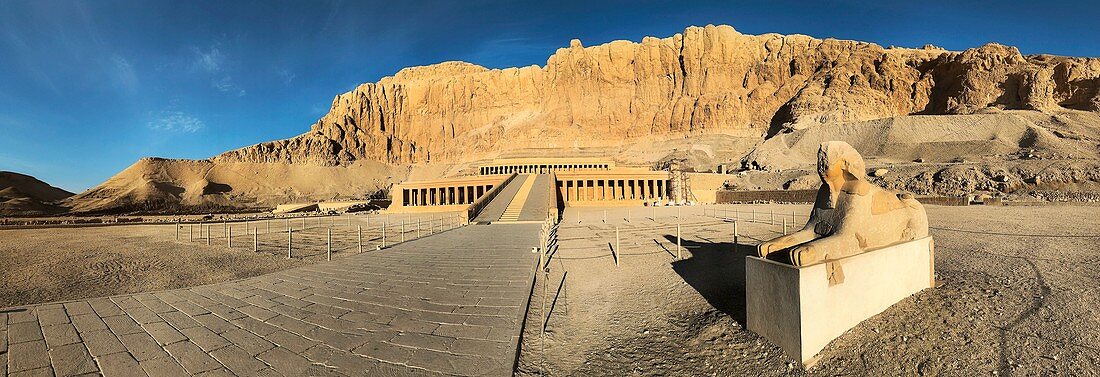 Mortuary temple of Hatshepsut at winter solstice