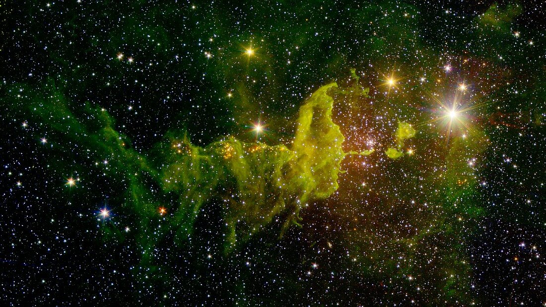 IC 417 nebulae, infrared SST image