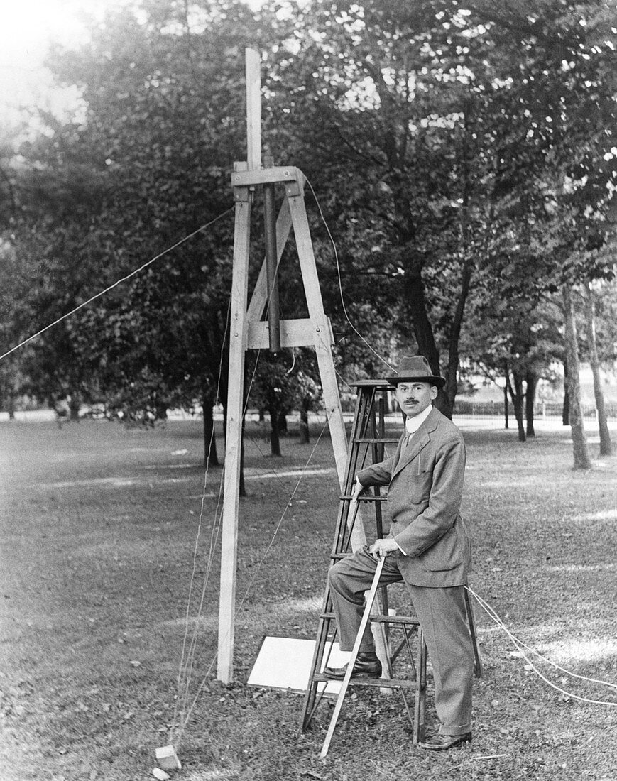 Goddard rocket experiment, 1910s