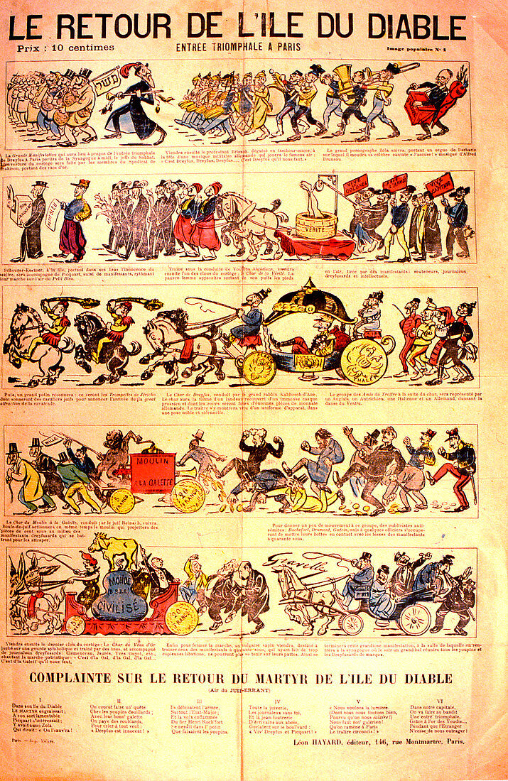 19th Century French political cartoon, illustration