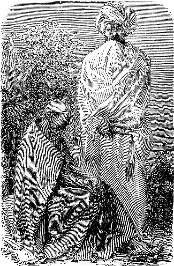 19th Abyssinian men, illustration