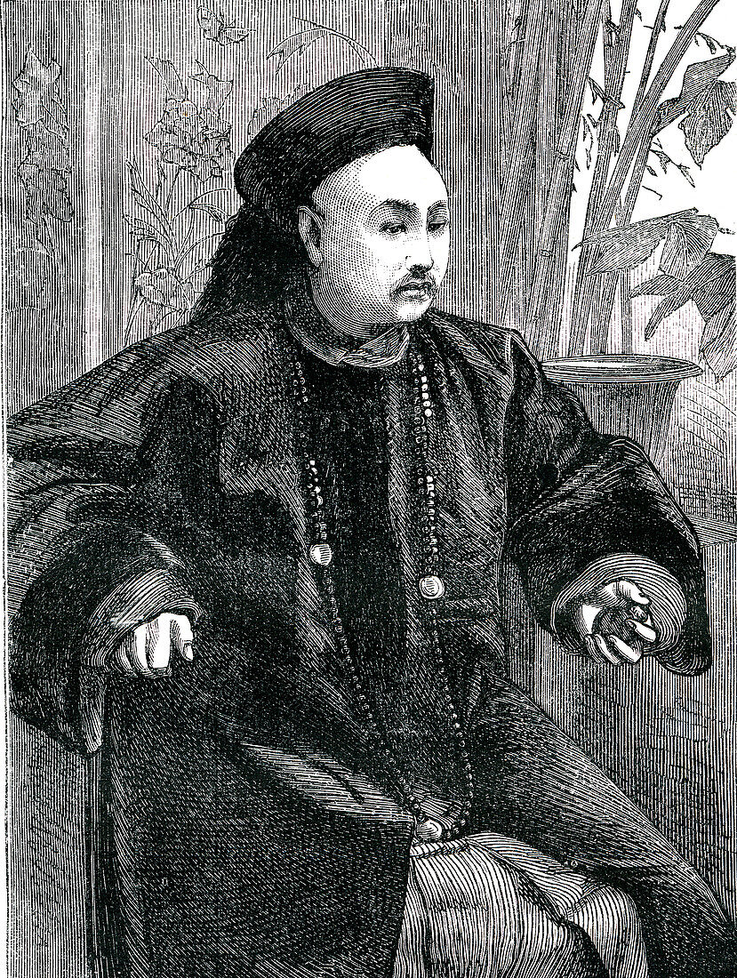 Tchung-Hao, Governor of Tientsin, China, 19th C illustration