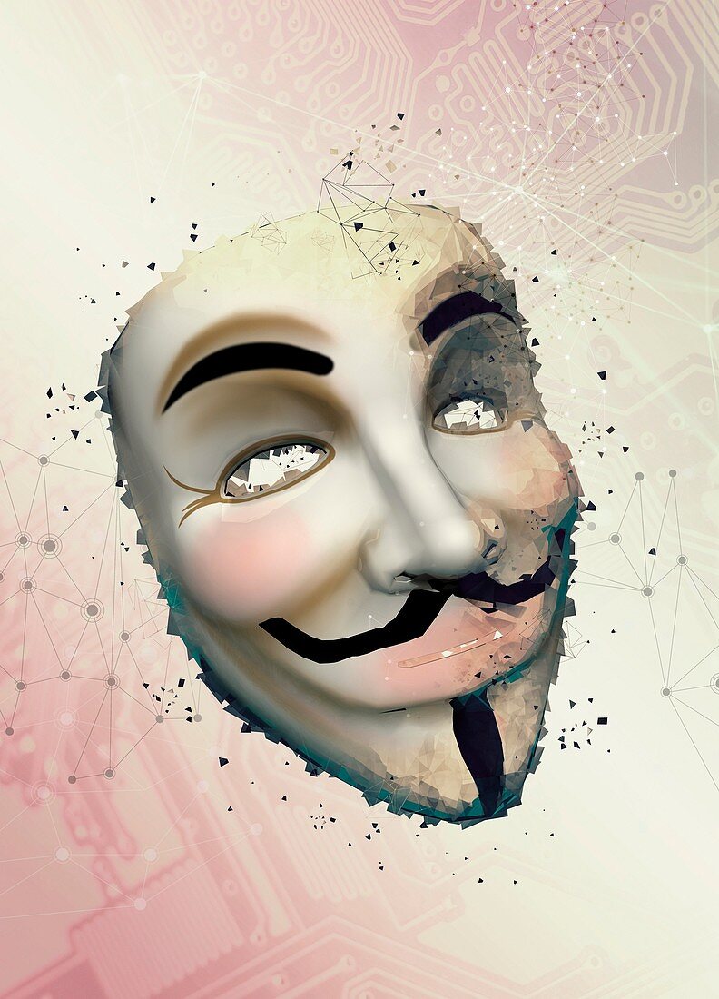 Vendetta mask, illustration