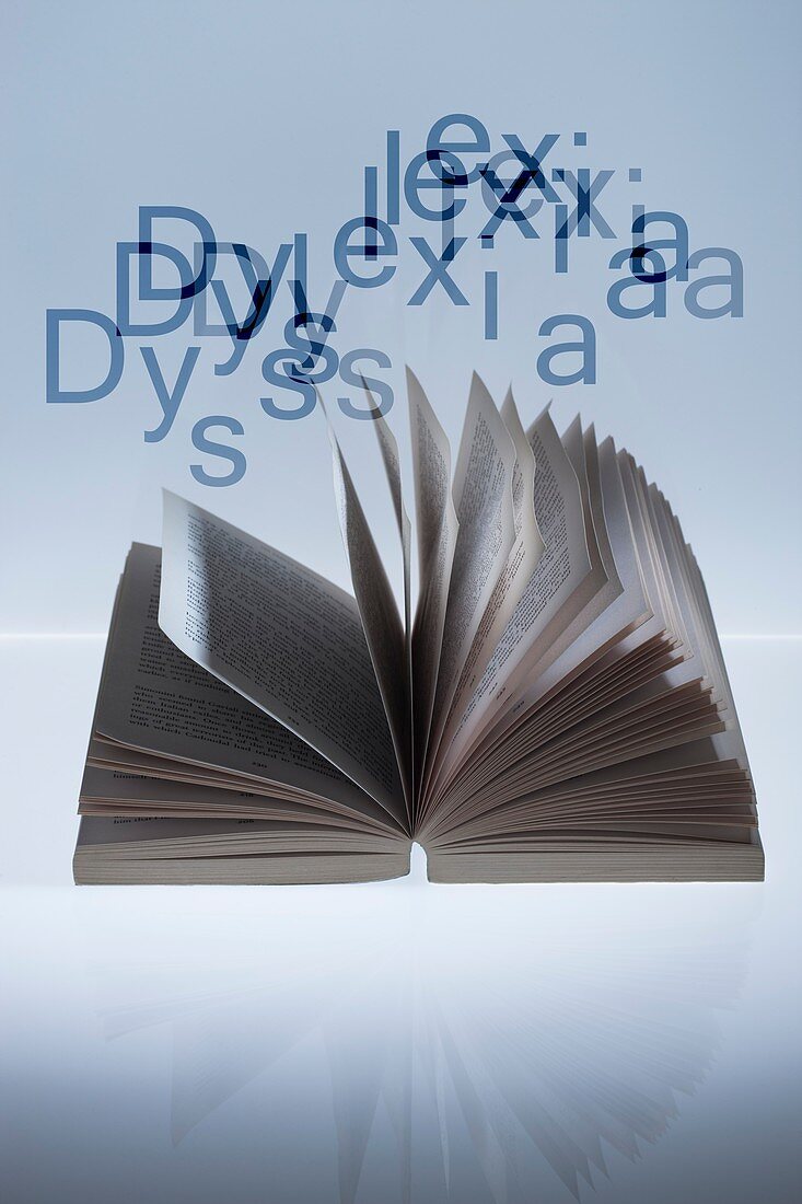 Dyslexia, conceptual image