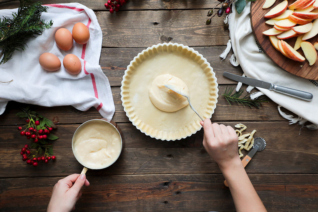 Applepie zubereiten