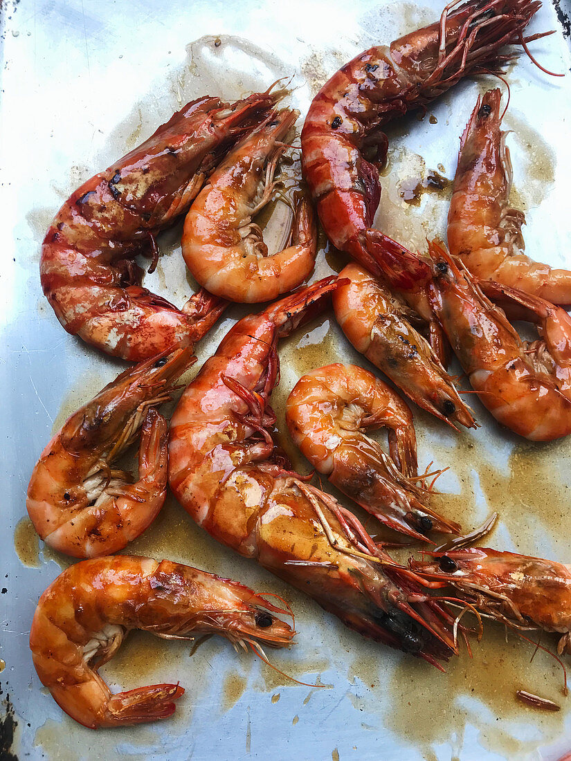 Fried prawns