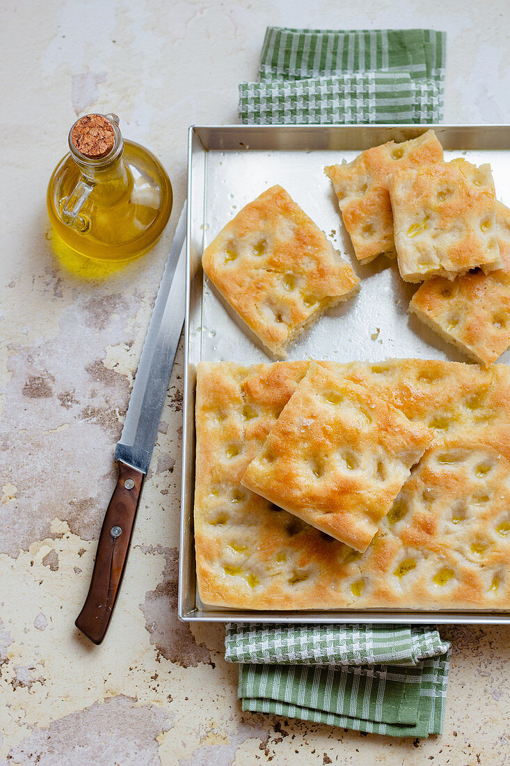 Focaccia aus Genua (Italien)