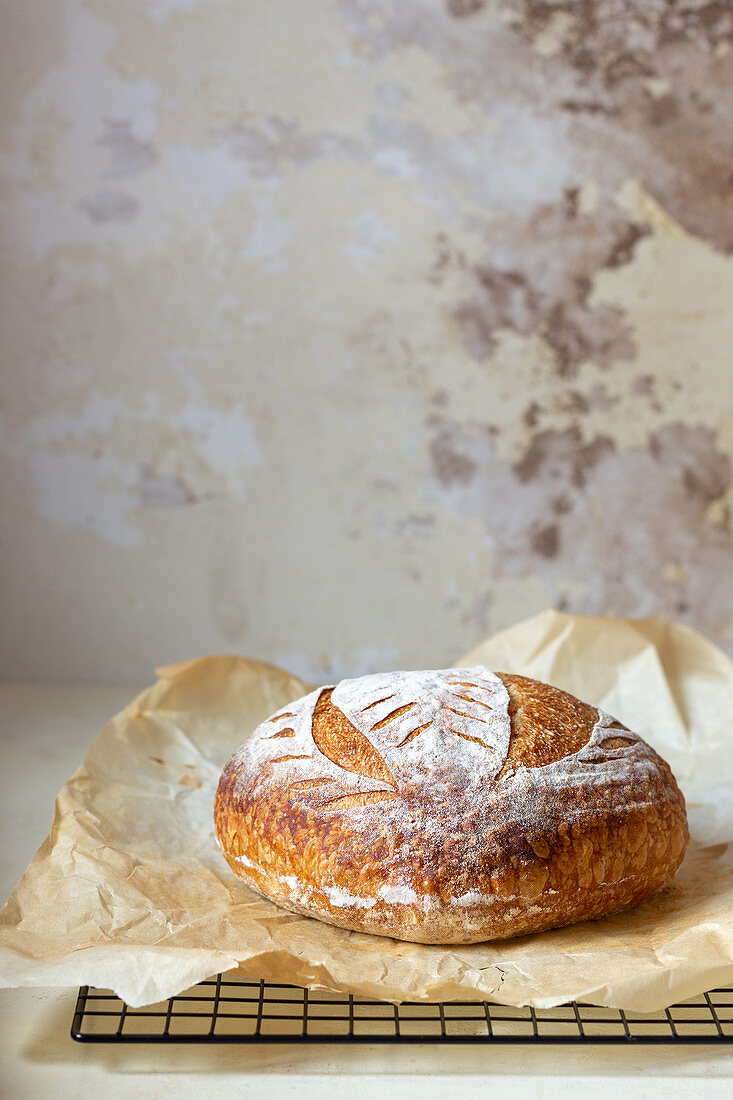 Hausgemachtes Sauerteigbrot