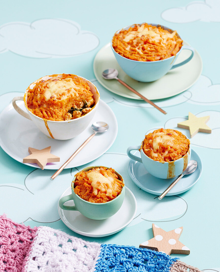 Lentil and Chicken Cottage Pies
