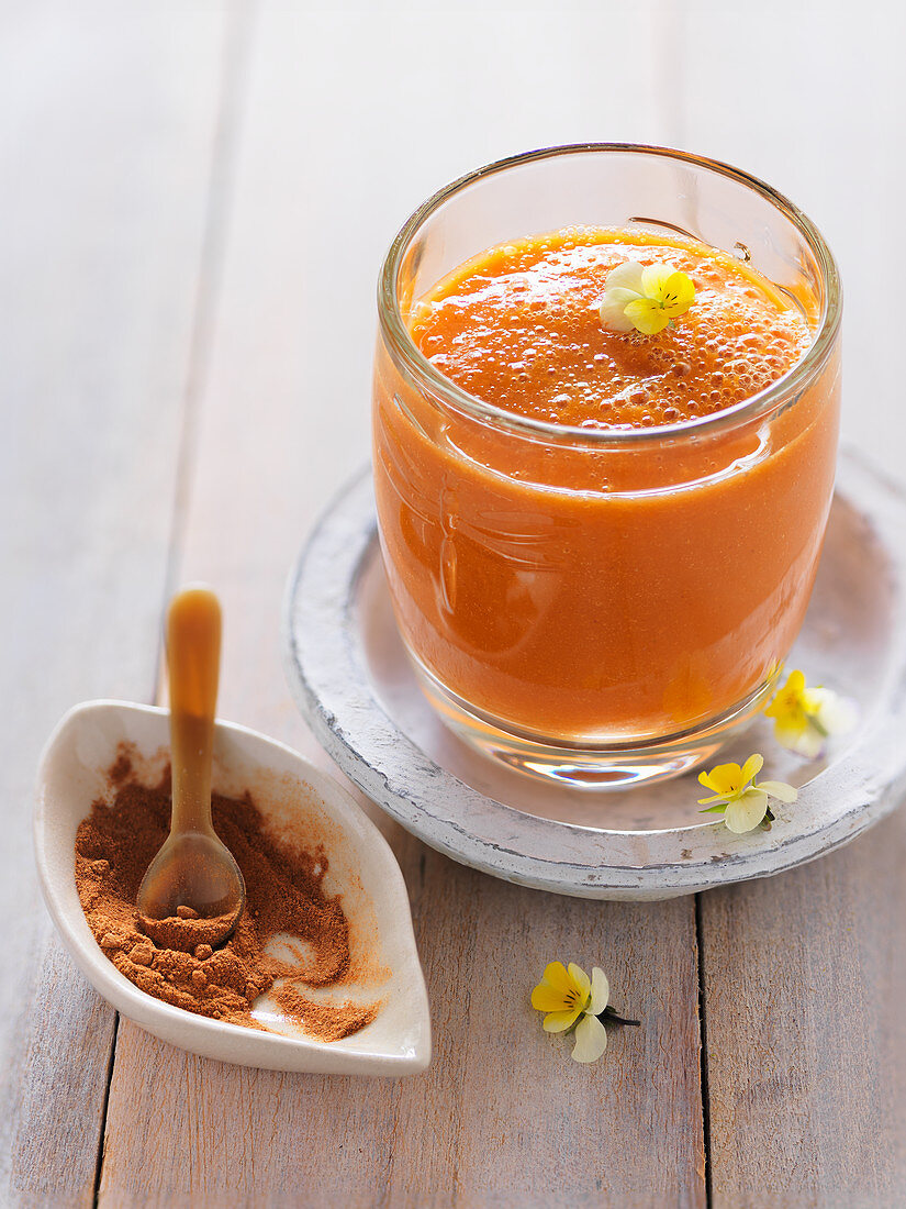 Carrot and mango smoothie